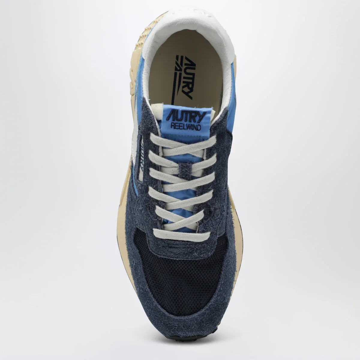Sneakers Reelwind Low in nylon e suede bluette – Image 4